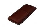 Cigar Case 3 Finger Brown